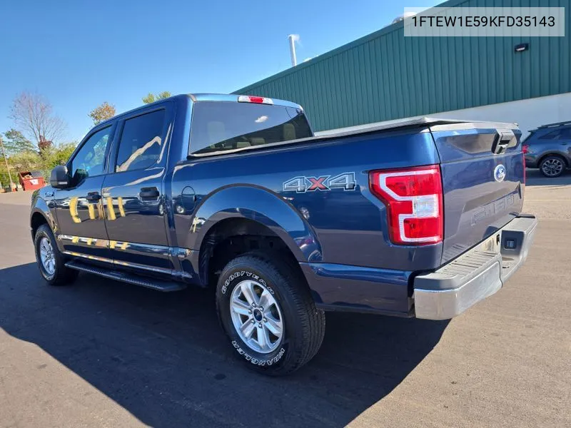 2019 Ford F-150 Xlt VIN: 1FTEW1E59KFD35143 Lot: 40578289