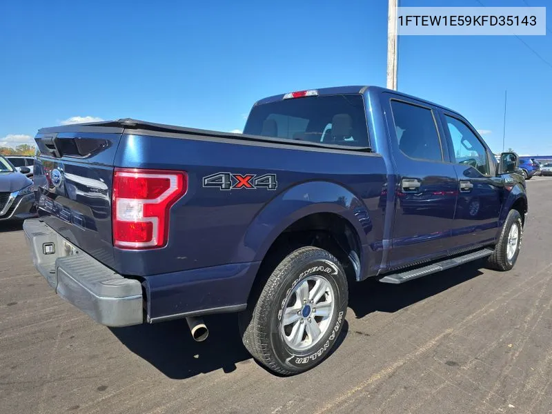 2019 Ford F-150 Xlt VIN: 1FTEW1E59KFD35143 Lot: 40578289