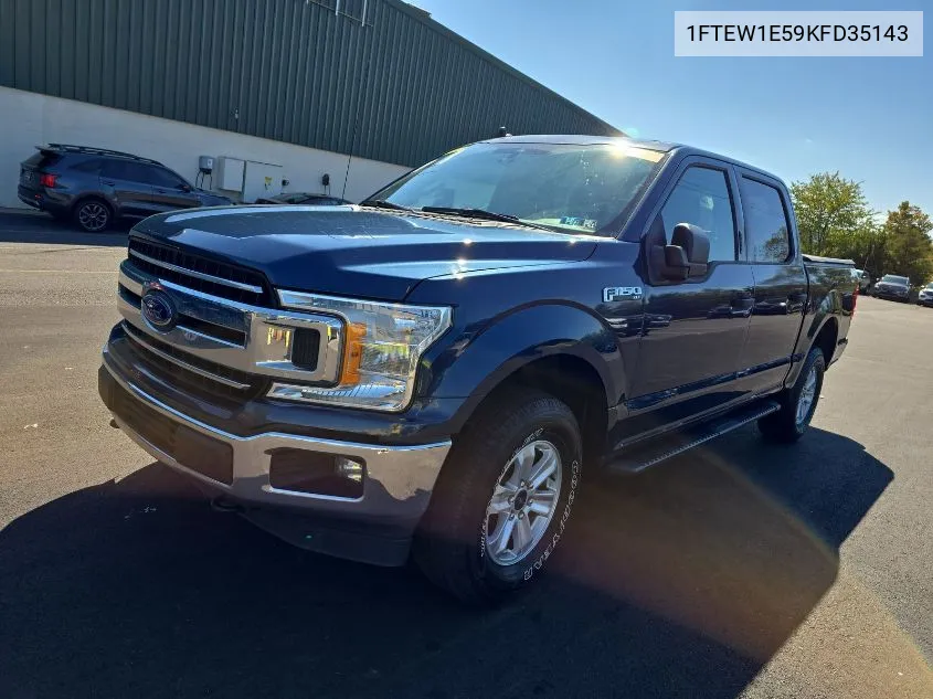 2019 Ford F-150 Xlt VIN: 1FTEW1E59KFD35143 Lot: 40578289