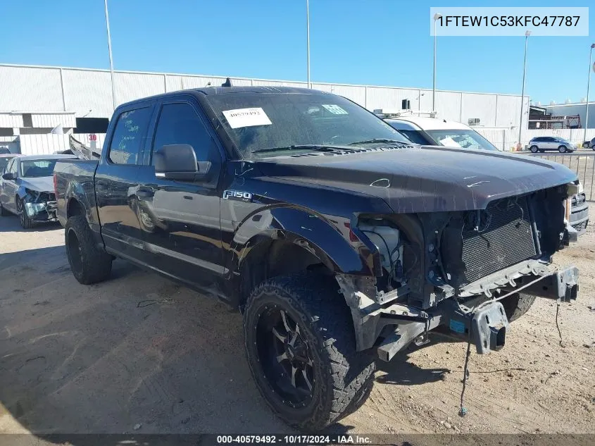 2019 Ford F-150 Xlt VIN: 1FTEW1C53KFC47787 Lot: 40579492