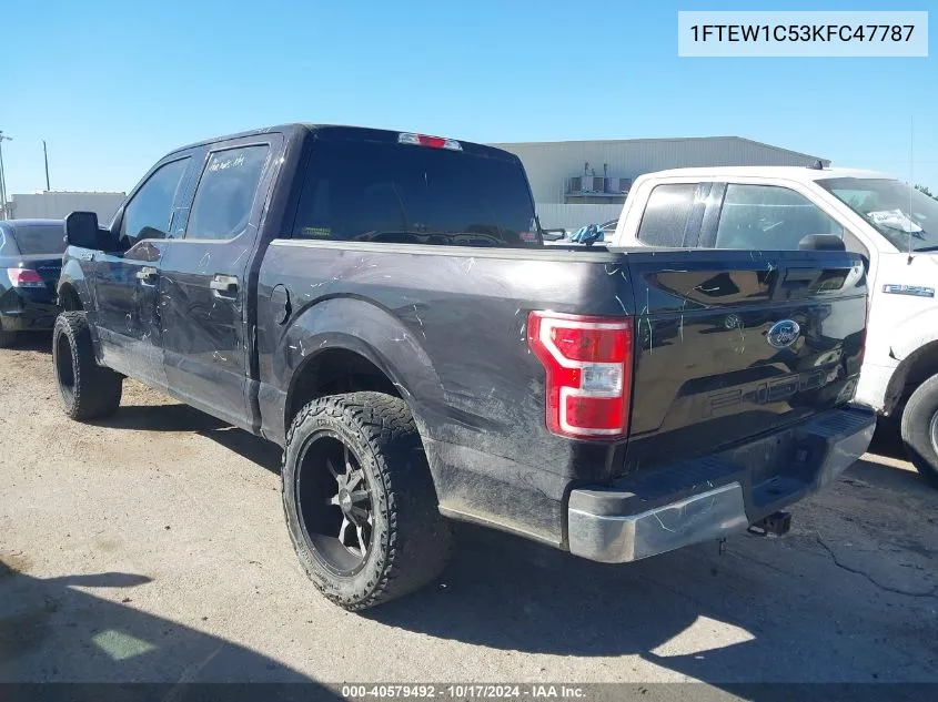 2019 Ford F-150 Xlt VIN: 1FTEW1C53KFC47787 Lot: 40579492