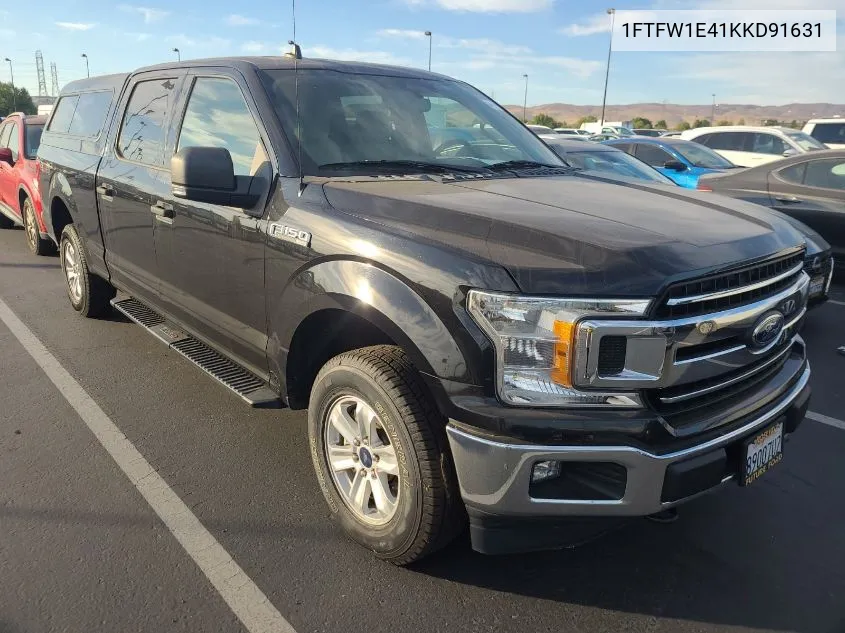 2019 Ford F150 Supercrew VIN: 1FTFW1E41KKD91631 Lot: 40586773