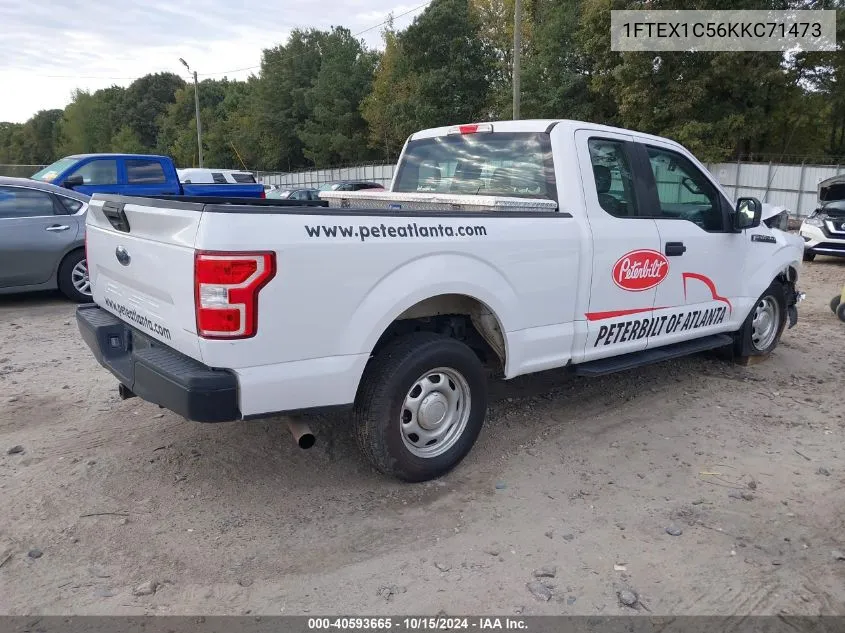 2019 Ford F-150 Xl VIN: 1FTEX1C56KKC71473 Lot: 40593665