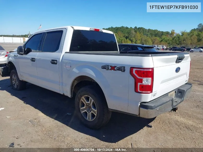 2019 Ford F-150 Xlt VIN: 1FTEW1EP7KFB91030 Lot: 40606704