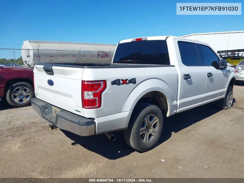 2019 Ford F-150 Xlt VIN: 1FTEW1EP7KFB91030 Lot: 40606704