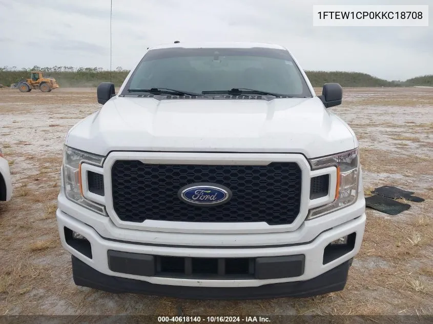 2019 Ford F-150 Xl VIN: 1FTEW1CP0KKC18708 Lot: 40618140