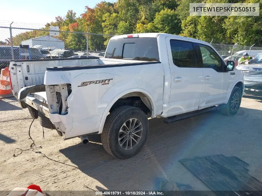 2019 Ford F-150 Xlt VIN: 1FTEW1EP5KFD50515 Lot: 40619791