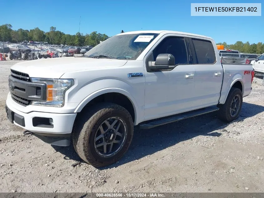 2019 Ford F-150 Xlt VIN: 1FTEW1E50KFB21402 Lot: 40628556