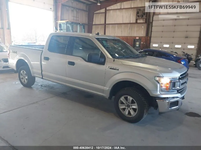 2019 Ford F-150 Xlt VIN: 1FTFW1E55KFB69949 Lot: 40638412