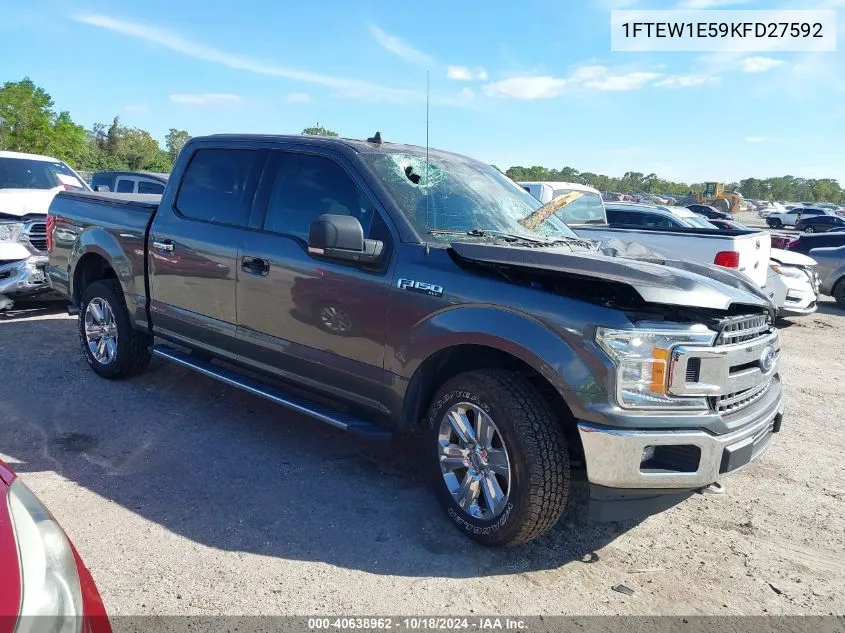 2019 Ford F-150 Xlt VIN: 1FTEW1E59KFD27592 Lot: 40638962