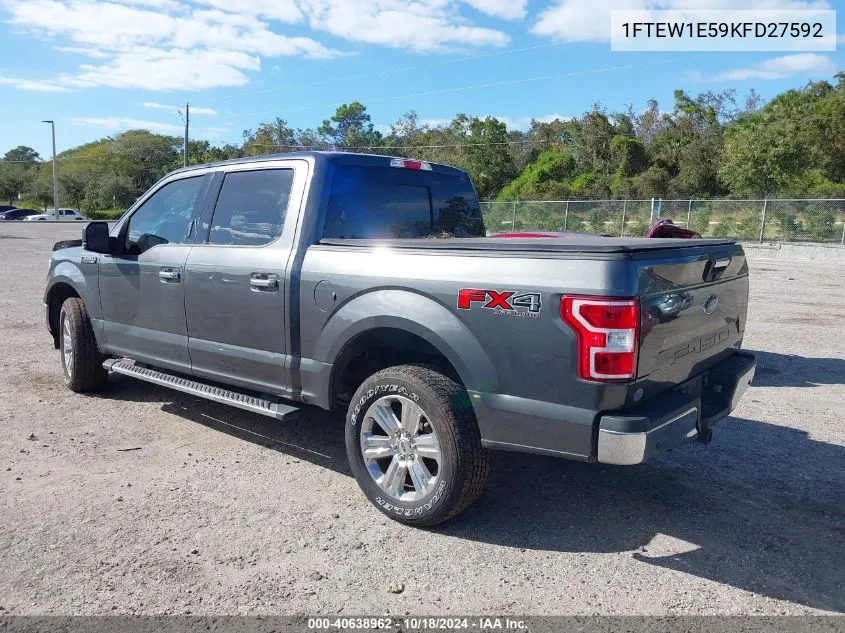 2019 Ford F-150 Xlt VIN: 1FTEW1E59KFD27592 Lot: 40638962