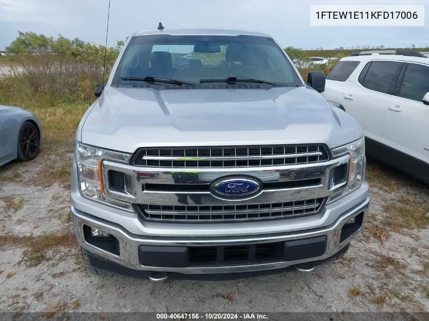 2019 Ford F-150 Xlt VIN: 1FTEW1E11KFD17006 Lot: 40647156