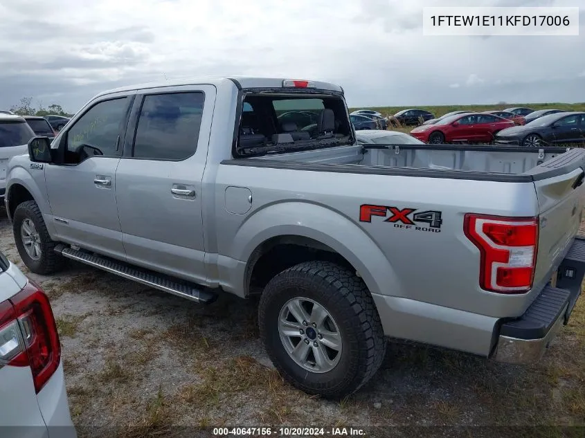 2019 Ford F-150 Xlt VIN: 1FTEW1E11KFD17006 Lot: 40647156