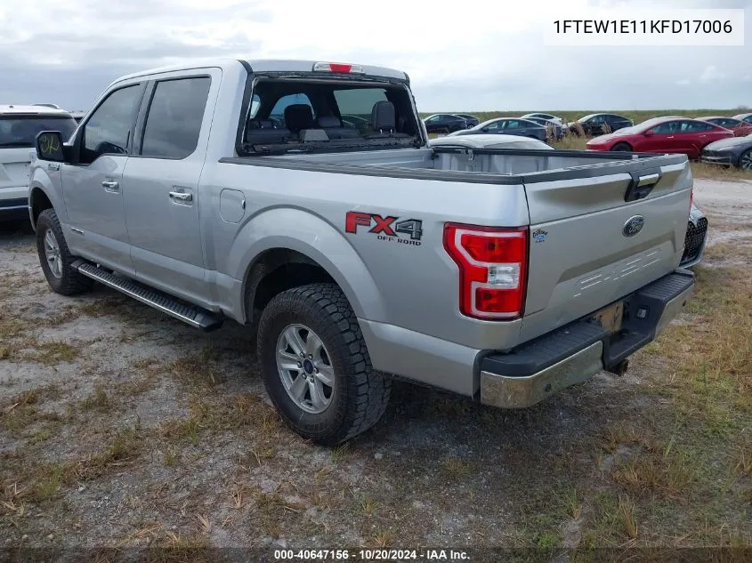 2019 Ford F-150 Xlt VIN: 1FTEW1E11KFD17006 Lot: 40647156