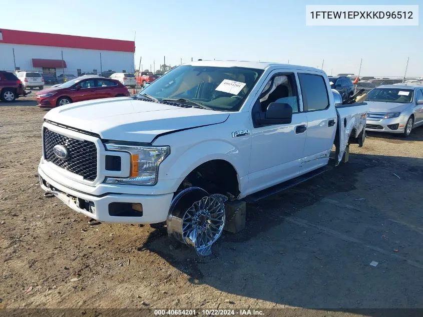 2019 Ford F-150 Xl VIN: 1FTEW1EPXKKD96512 Lot: 40654201