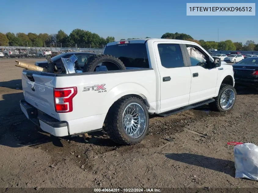 2019 Ford F-150 Xl VIN: 1FTEW1EPXKKD96512 Lot: 40654201