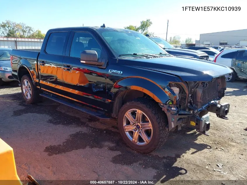 2019 Ford F-150 Xlt VIN: 1FTEW1E57KKC10939 Lot: 40657887