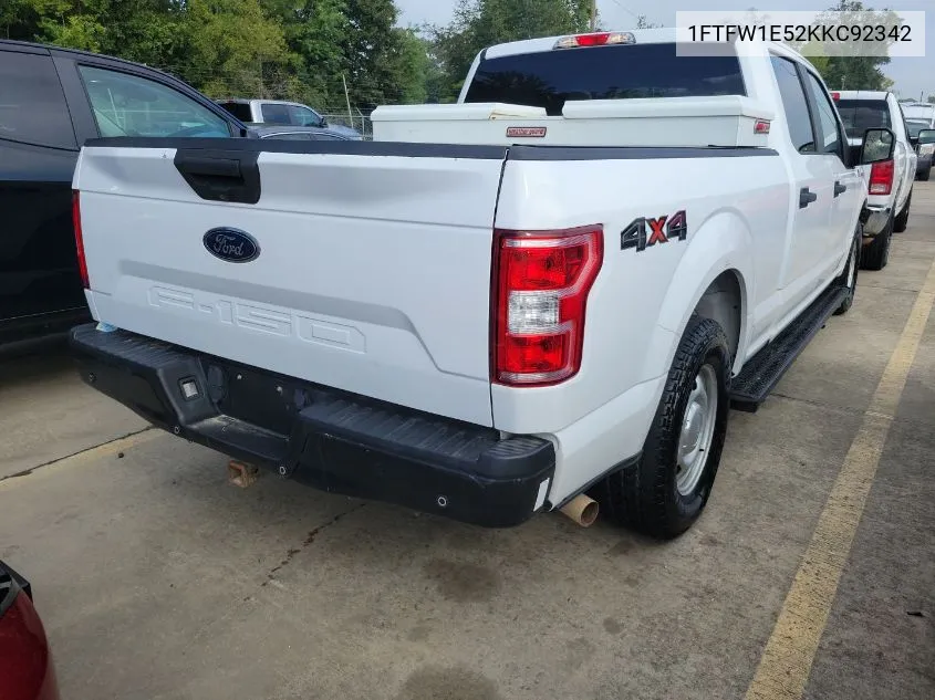 2019 Ford F-150 Xl VIN: 1FTFW1E52KKC92342 Lot: 40659413