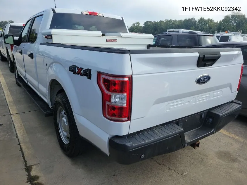 2019 Ford F-150 Xl VIN: 1FTFW1E52KKC92342 Lot: 40659413