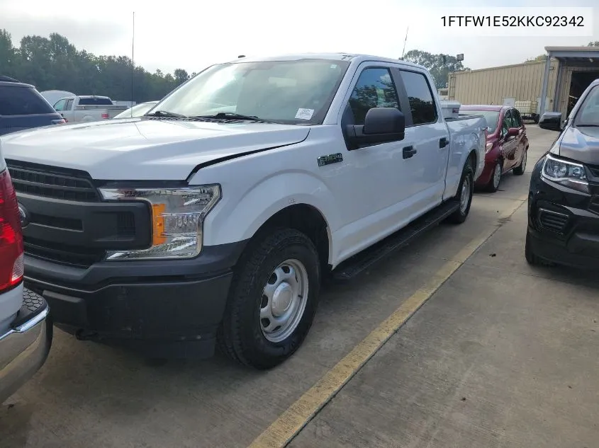 2019 Ford F-150 Xl VIN: 1FTFW1E52KKC92342 Lot: 40659413