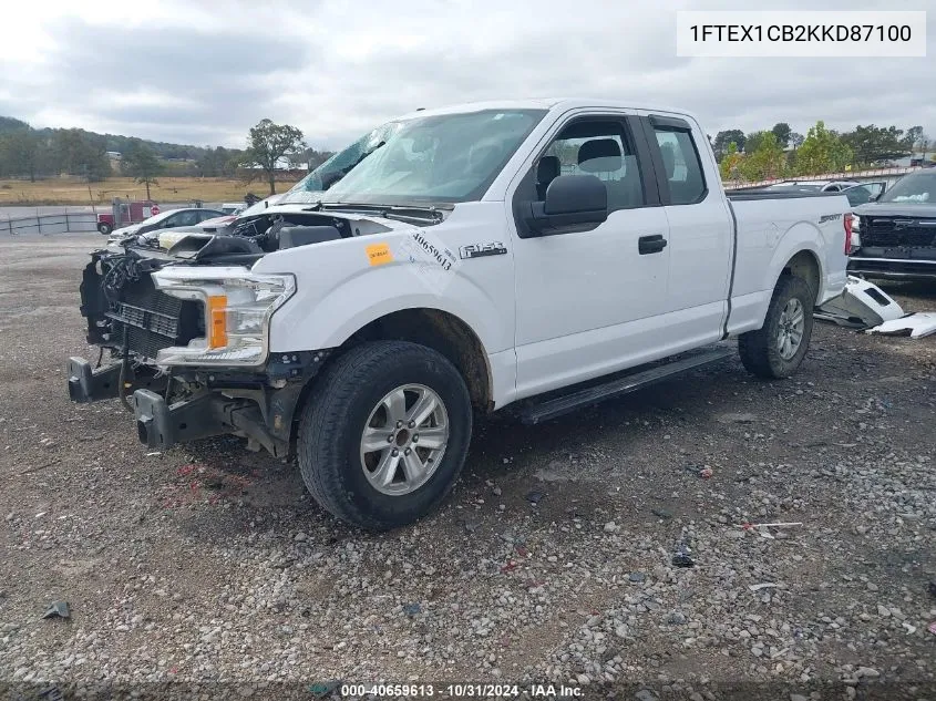 2019 Ford F-150 Xl VIN: 1FTEX1CB2KKD87100 Lot: 40659613