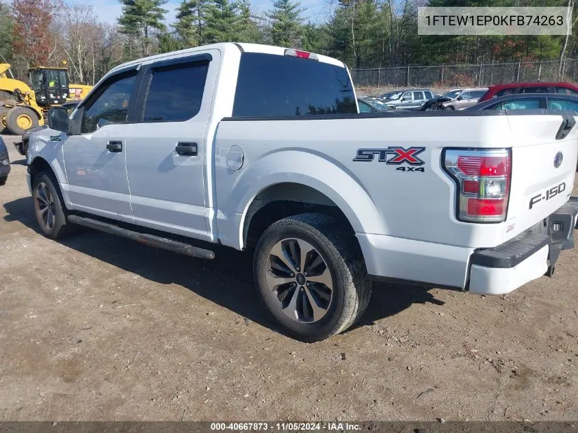 2019 Ford F-150 Xl VIN: 1FTEW1EP0KFB74263 Lot: 40667873