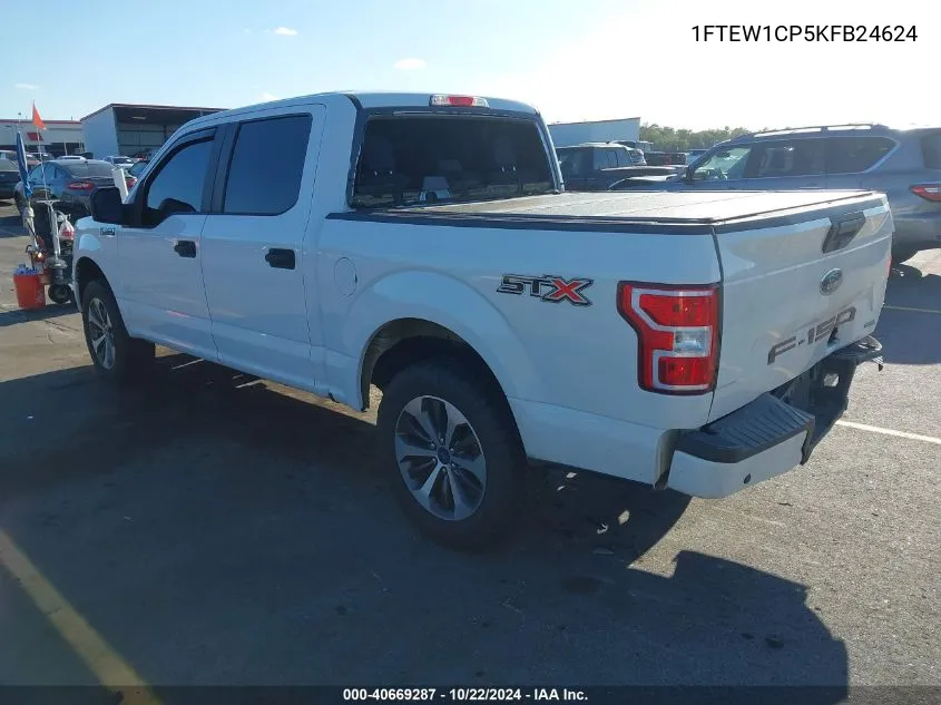 2019 Ford F-150 Xl VIN: 1FTEW1CP5KFB24624 Lot: 40669287