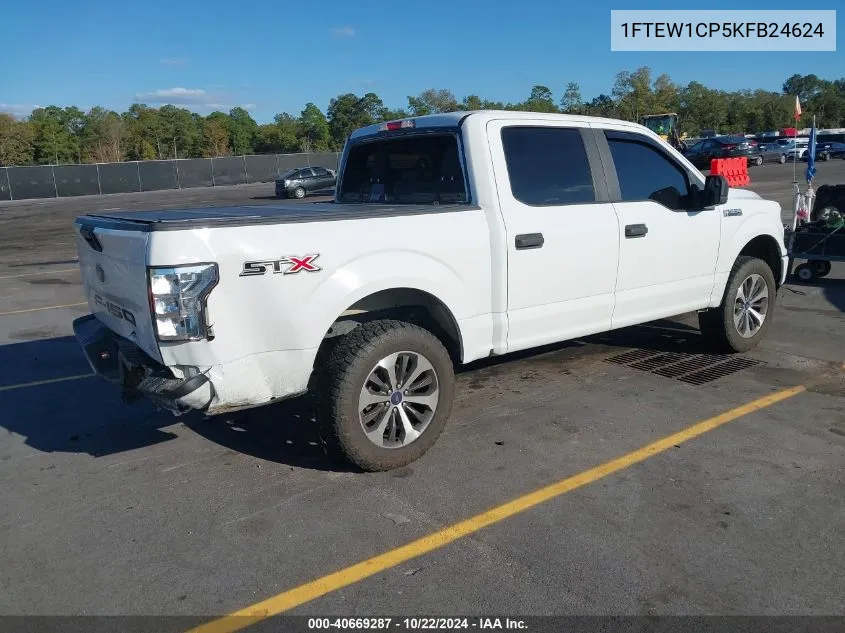 2019 Ford F-150 Xl VIN: 1FTEW1CP5KFB24624 Lot: 40669287