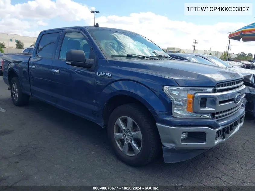 2019 Ford F-150 Xlt VIN: 1FTEW1CP4KKC03807 Lot: 40678677