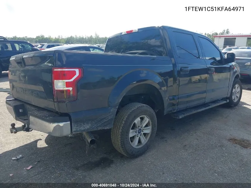 2019 Ford F-150 Xlt VIN: 1FTEW1C51KFA64971 Lot: 40691048