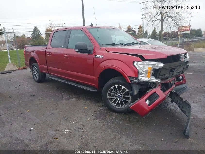 1FTEW1CP1KFC55310 2019 Ford F-150 Xlt