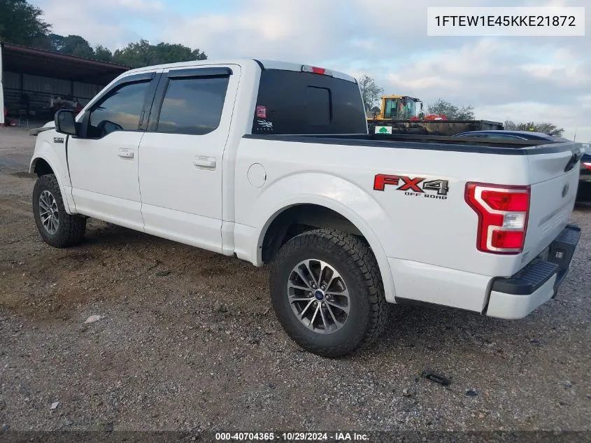 2019 Ford F-150 Xlt VIN: 1FTEW1E45KKE21872 Lot: 40704365