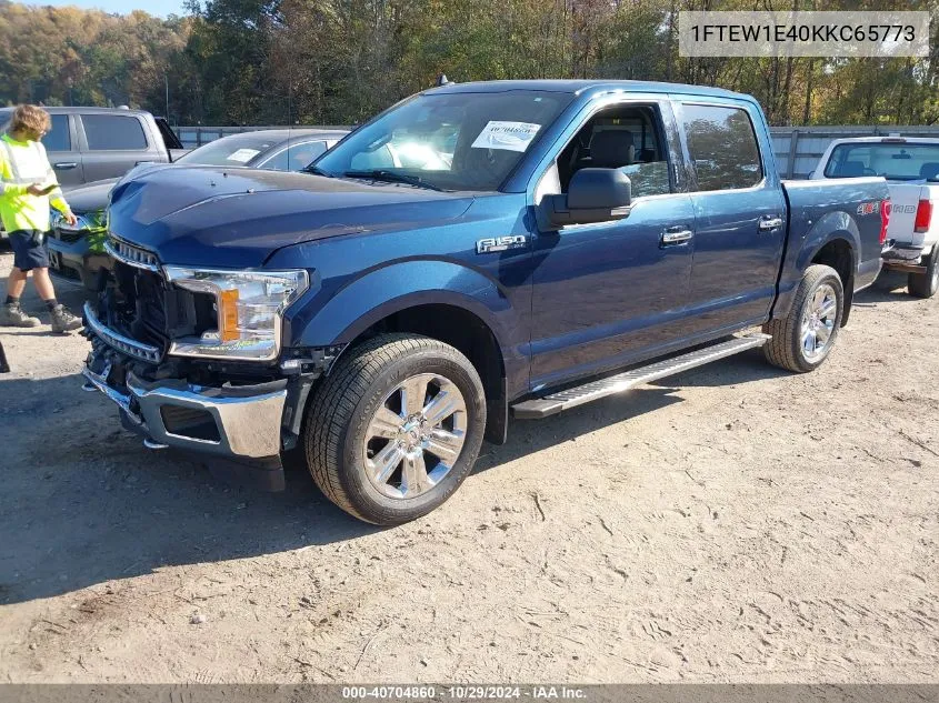 2019 Ford F-150 Xlt VIN: 1FTEW1E40KKC65773 Lot: 40704860