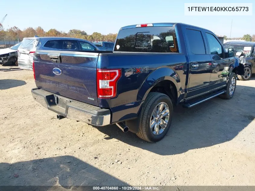 2019 Ford F-150 Xlt VIN: 1FTEW1E40KKC65773 Lot: 40704860