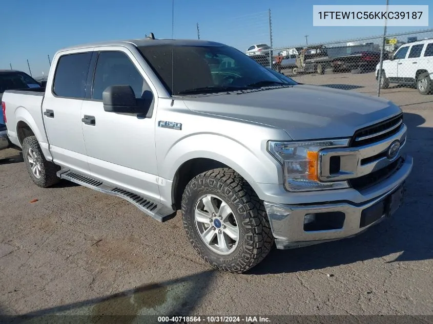 2019 Ford F-150 Xlt VIN: 1FTEW1C56KKC39187 Lot: 40718564