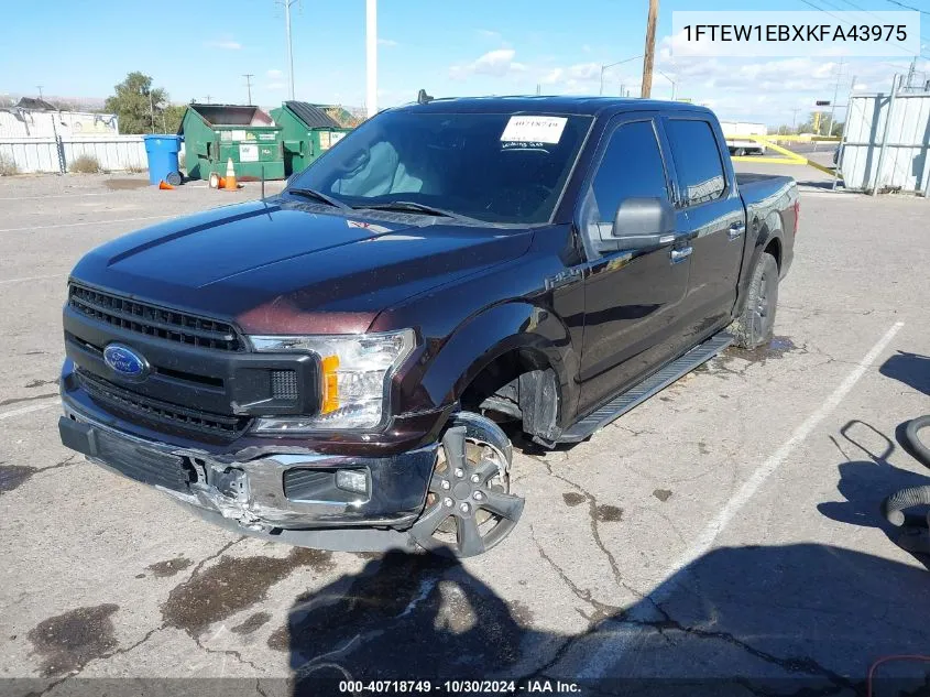 2019 Ford F-150 Xlt VIN: 1FTEW1EBXKFA43975 Lot: 40718749