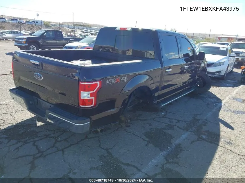 2019 Ford F-150 Xlt VIN: 1FTEW1EBXKFA43975 Lot: 40718749