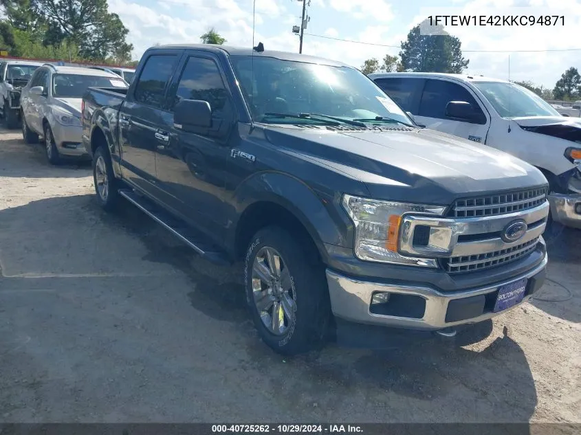 1FTEW1E42KKC94871 2019 Ford F-150 Xlt