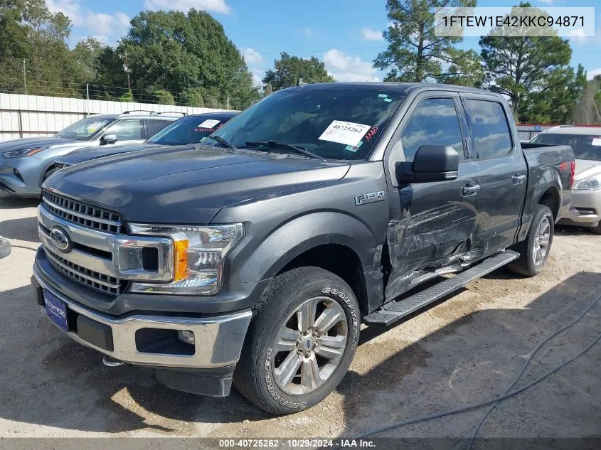 1FTEW1E42KKC94871 2019 Ford F-150 Xlt