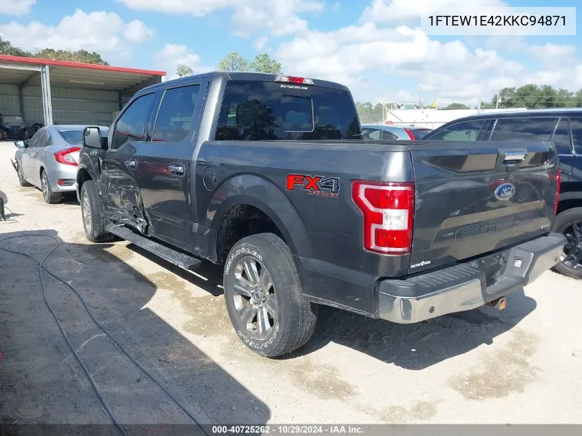 1FTEW1E42KKC94871 2019 Ford F-150 Xlt