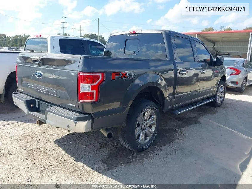 1FTEW1E42KKC94871 2019 Ford F-150 Xlt