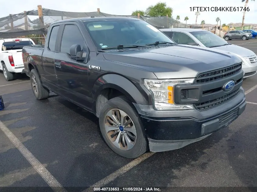 2019 Ford F-150 Xl VIN: 1FTEX1CB4KKE61746 Lot: 40733653