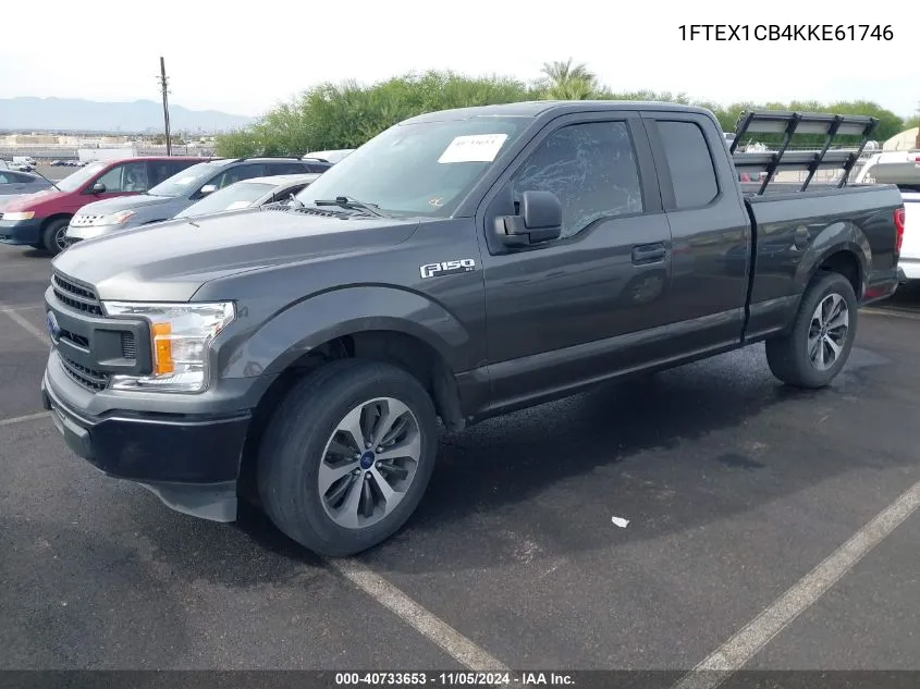 2019 Ford F-150 Xl VIN: 1FTEX1CB4KKE61746 Lot: 40733653