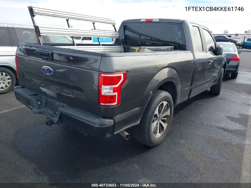 2019 Ford F-150 Xl VIN: 1FTEX1CB4KKE61746 Lot: 40733653