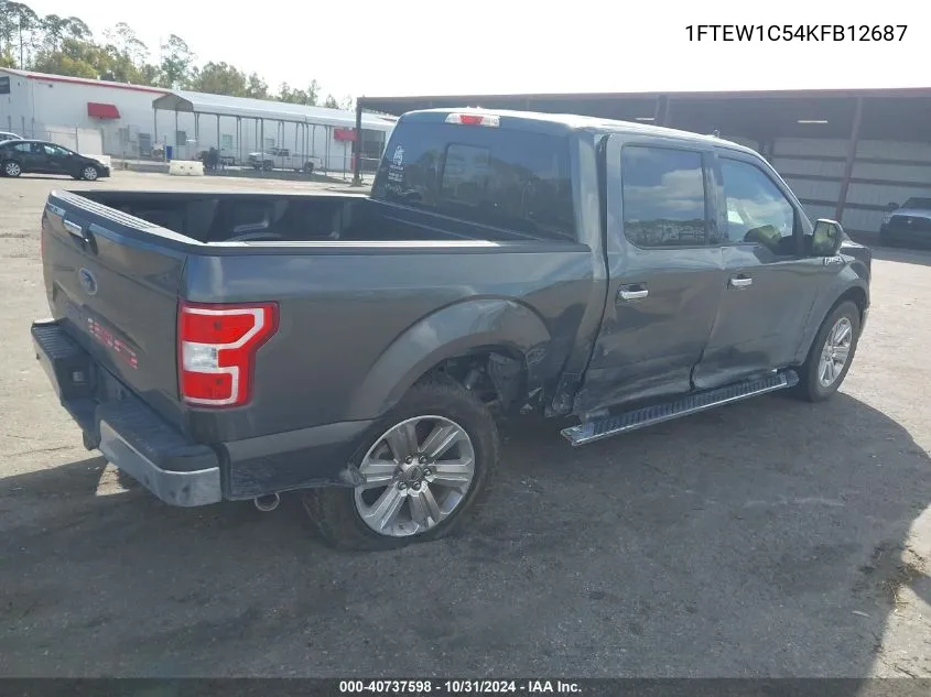 2019 Ford F-150 Xlt VIN: 1FTEW1C54KFB12687 Lot: 40737598