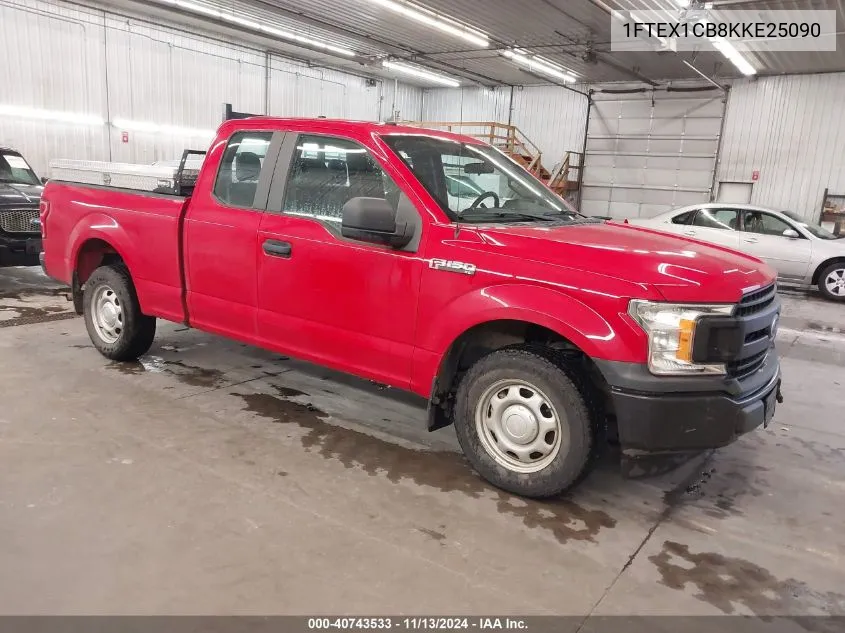 2019 Ford F-150 Xl VIN: 1FTEX1CB8KKE25090 Lot: 40743533