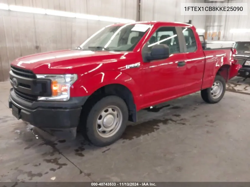 2019 Ford F-150 Xl VIN: 1FTEX1CB8KKE25090 Lot: 40743533