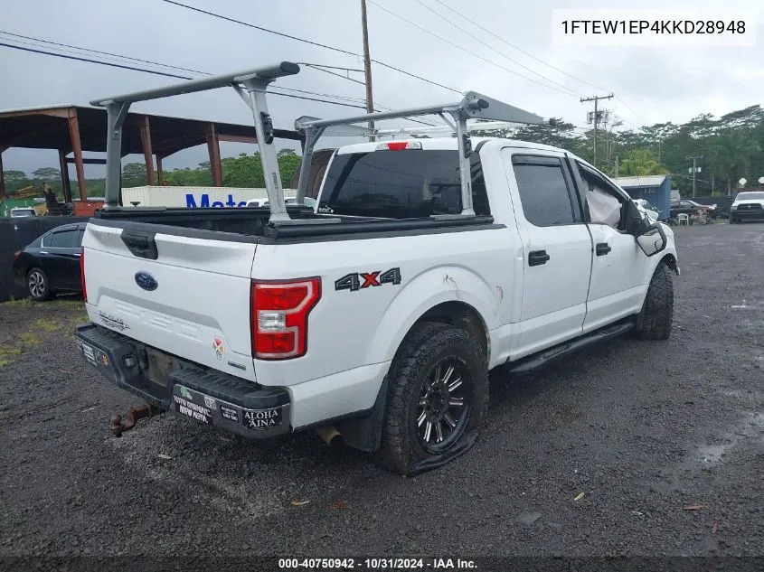 2019 Ford F-150 Xlt VIN: 1FTEW1EP4KKD28948 Lot: 40750942