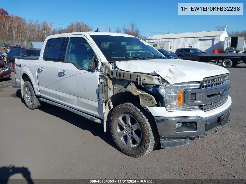 2019 Ford F-150 Xlt VIN: 1FTEW1EP0KFB32238 Lot: 40754353