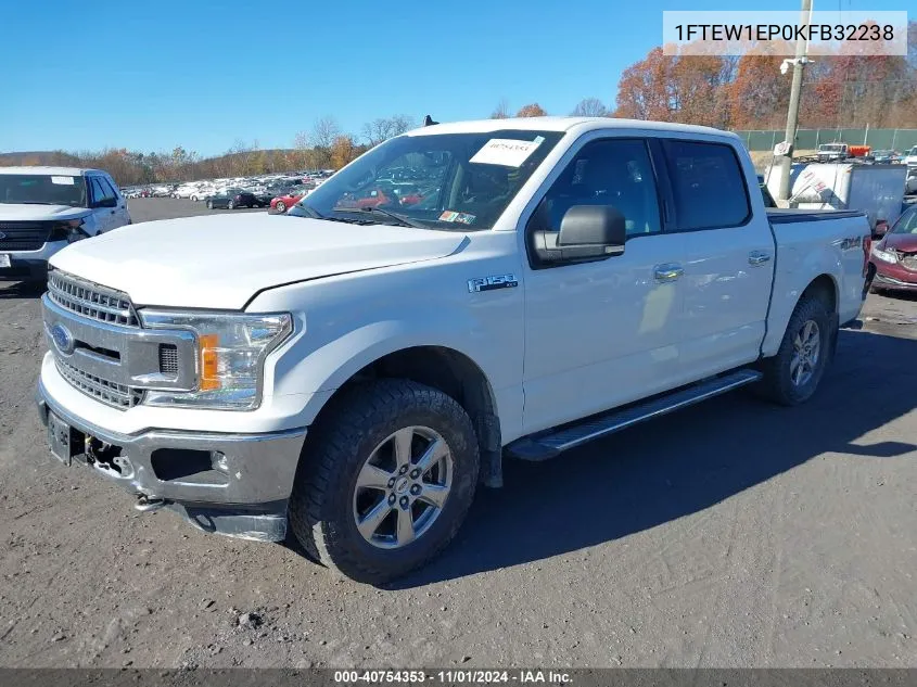 2019 Ford F-150 Xlt VIN: 1FTEW1EP0KFB32238 Lot: 40754353